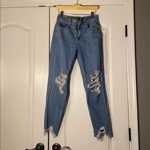 AE High Rise Mom Jeans